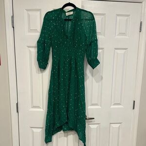 ba&sh Emerald High Low Dress